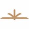 Ekena Millwork Redmond Smooth Timber Gable Bracket, Western Red Cedar, 96"W x 32"H x 1 1/2"D x 5 1/2"F, 8/12 Pitch GBW096X32X0206RED00SWR - alternate 1